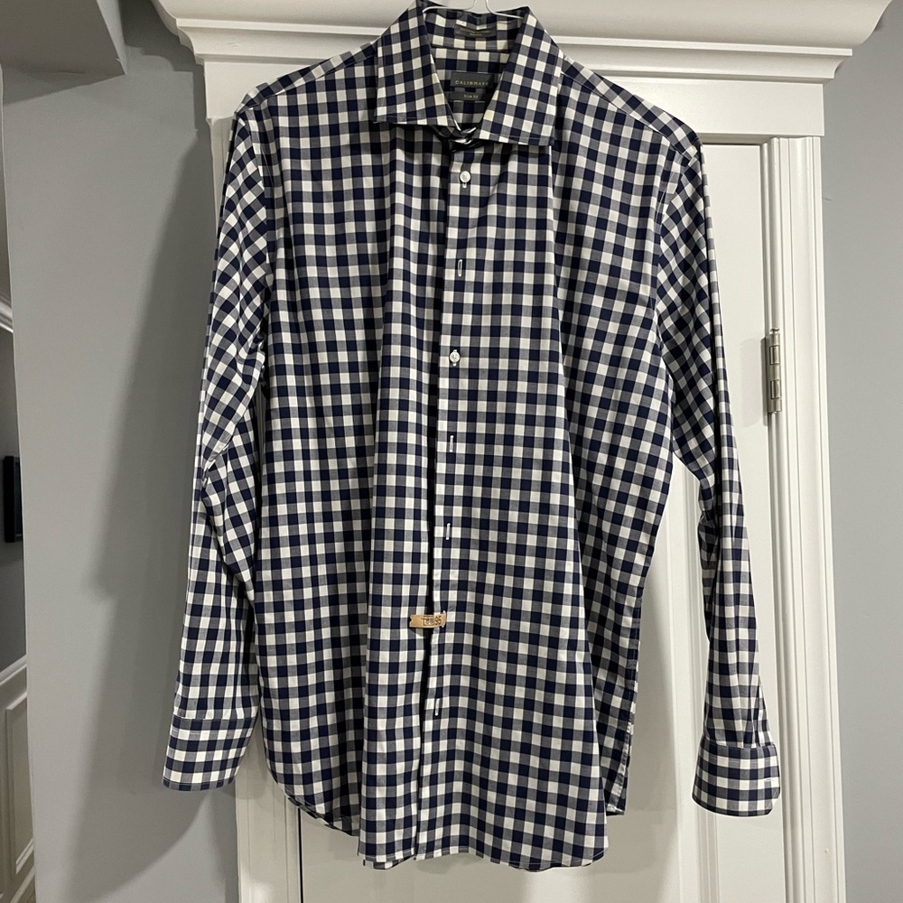 Men's Navy Checkered Shirt